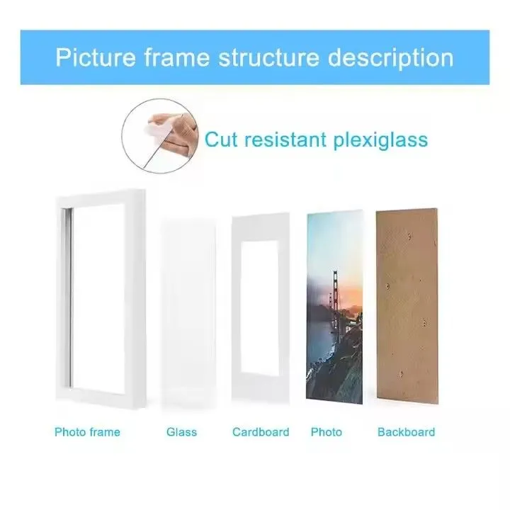 Solid Wood Frame Home Decor Tabletop Various Colors Wooden Picture Frames Wholesale Wood Frame Photo