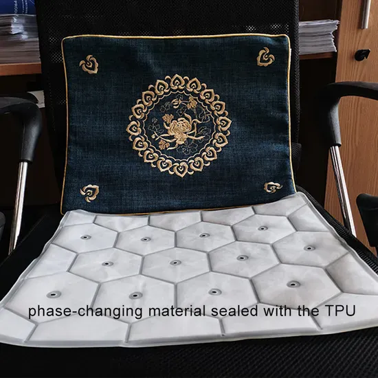 Comfortable Cool Home Office Chair Wheelchair Seat Cushion TPU Sealed Phase-Changing Material Cooling Seat Cushion
