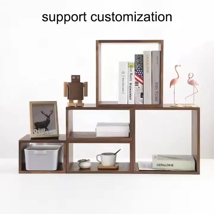 Multifunctional Bedside Shelving Display Storage Wood Shelves Cube Cabinet Wooden Shelf Storage Bookcase