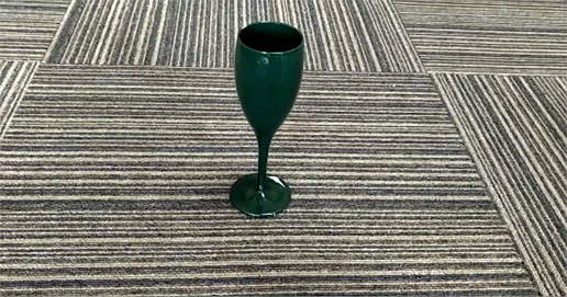 green pc champagne glass