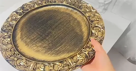 European charger plate