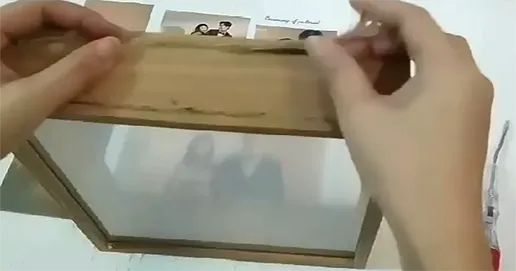 double sided photo frame