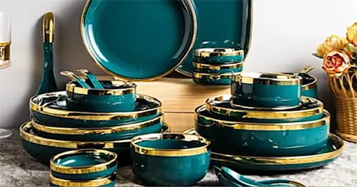 emerald dinnerware sets