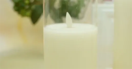 glass led candles