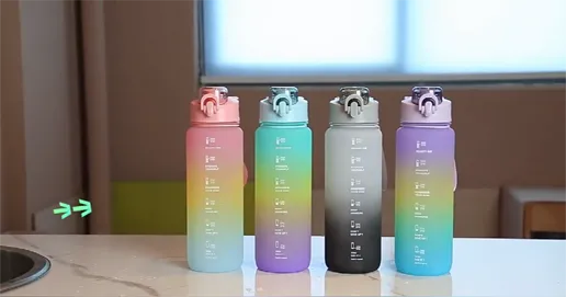 gradient water bottles
