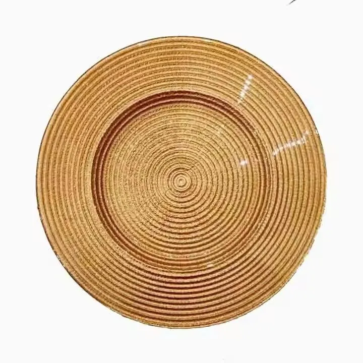 Factory Price 13inches Cheap Wholesale Gold Charger Plates for Wedding