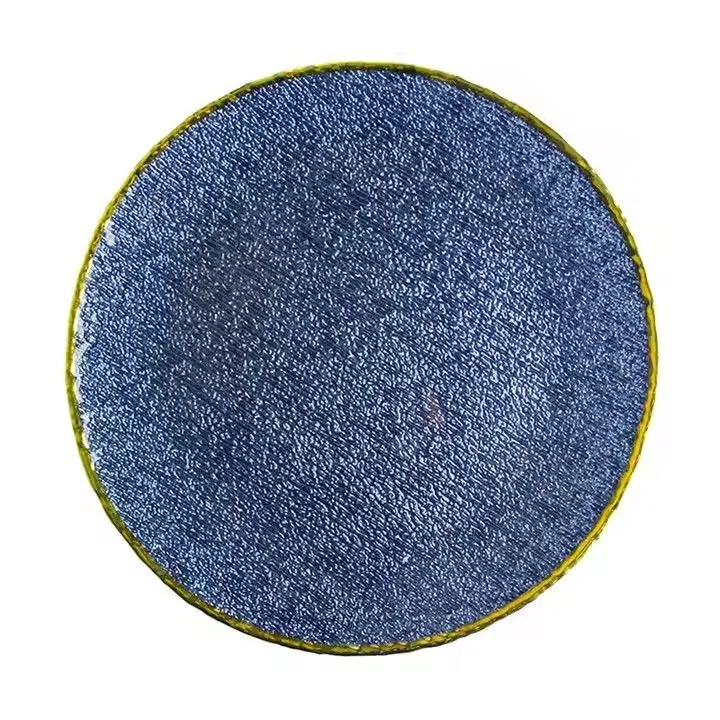 Wholesale Tableware Cheap Antique Cobalt Blue Glass Dinner Charger Plates