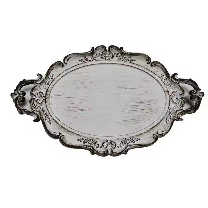 Wholesale Golden PP Tray for Wedding Party or Candy Cookie Gold Rice Dish Plate