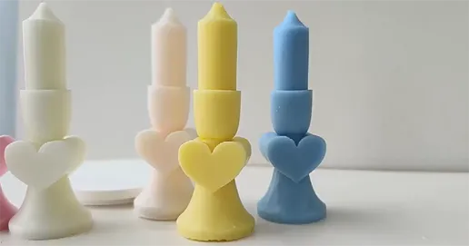 heart shape candles
