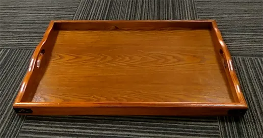 rectangle wood food tray