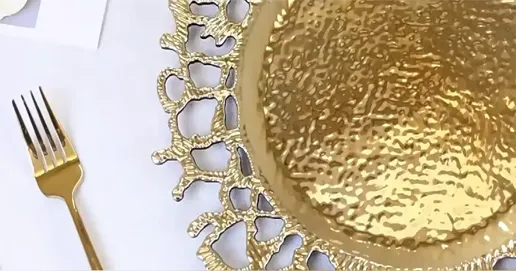 hollow charger plate