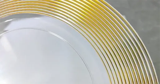 gold rim charger plates