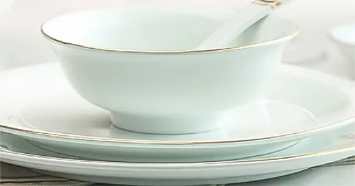 pale green dinner set