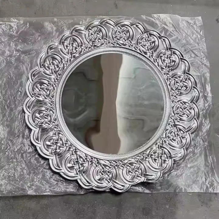 Underplate Gold Rim Plastic Charger Plates for Wedding 13inch clear Gold Stock Charger Plate