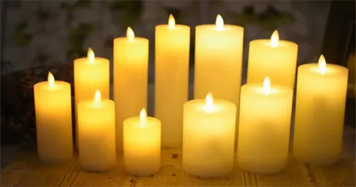 led pillar candle