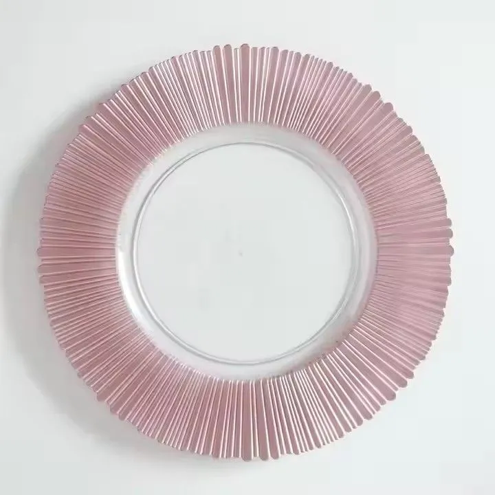 Colored Wedding Table Decoration Plastic Charger Plate Wholesale