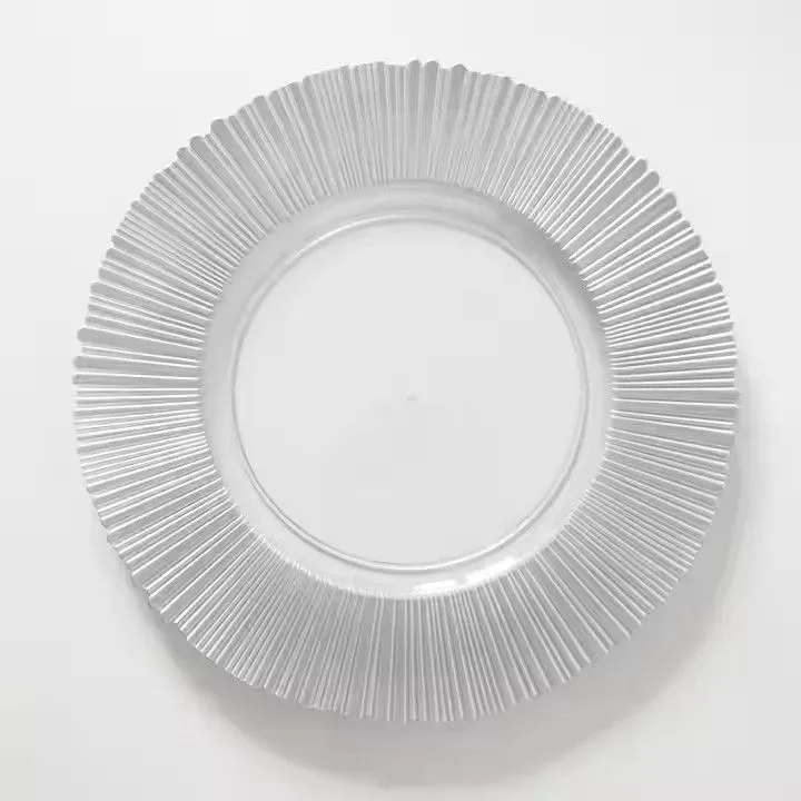 Colored Wedding Table Decoration Plastic Charger Plate Wholesale