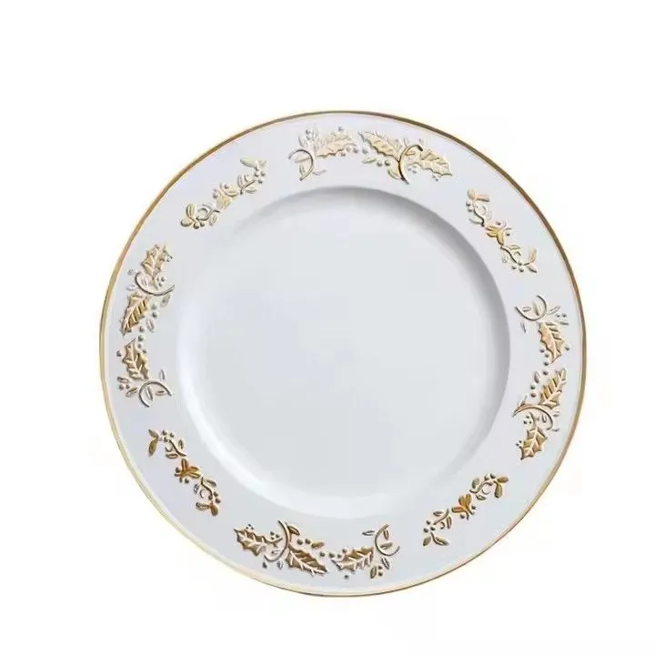 Food Grade PP Plastic Under Plate Wedding Charger Plates for Party