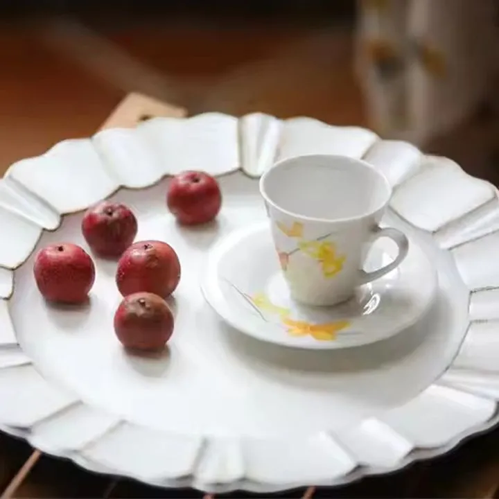 Wholesale White Plastic Plate for Party and Wedding