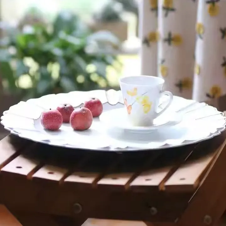 Wholesale White Plastic Plate for Party and Wedding