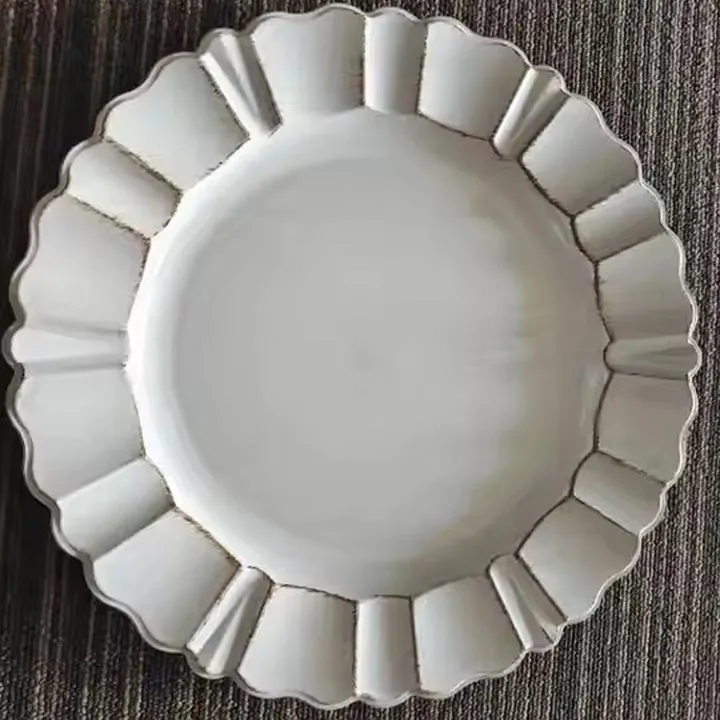 Wholesale White Plastic Plate for Party and Wedding