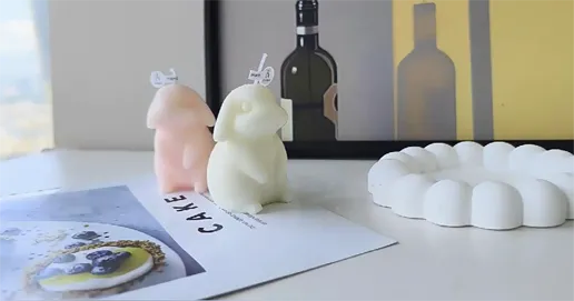 rabbit scented candle