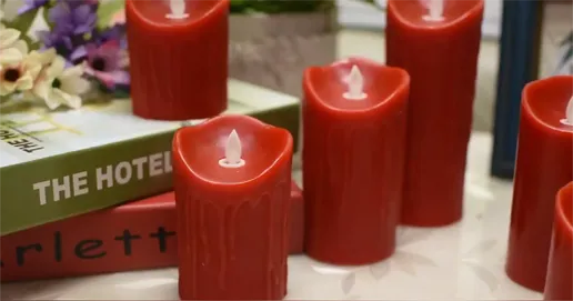 red led candles