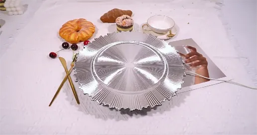 silver charger plates