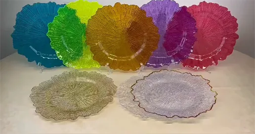 snowflake charger plate