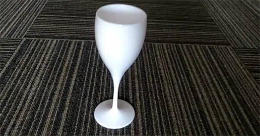 goblet plastic wine glass