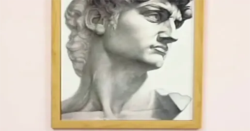 wood sketch photo frame