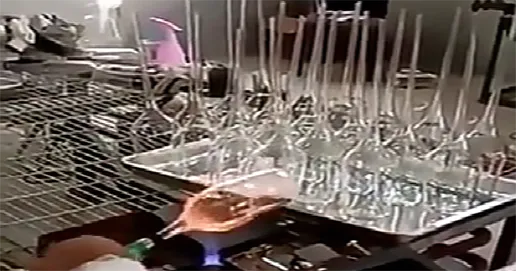 production of long stem goblet