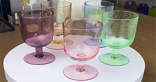 colorful wine glass