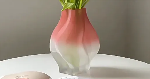 irregular shape glass vase