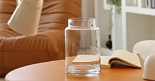 Ins simple transparent glass vase