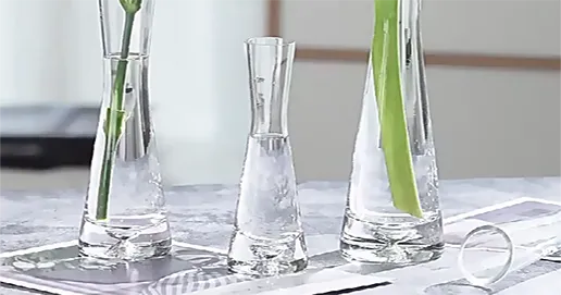 tall bud glass vase