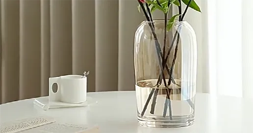 modern creative clear glass vase