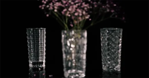 creative straight ice vase