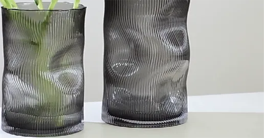 special-shaped curve glass vase