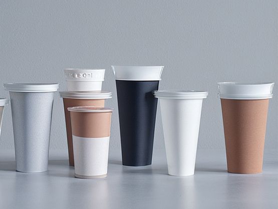 What are the most common types of disposable cups and what materials are they made from?