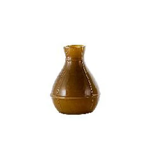 Modern Geometric Minimalist Handmade Stained Glass Vase for Home Wedding Tabletop Decor Turmeric/Sky Blue/Olive Green