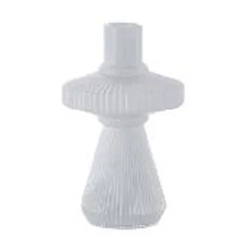 Modern Minimalist Handblown Mushroom Glass Vase Clear Mini Colorful Flower Bud Vase for Wedding Home Decor White Cigarette Ash