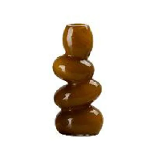 Stacked Handmade Mouthblown Color Glass Vase Modern Transparent Art Vase for Home Hotel Wedding Tabletop Decor