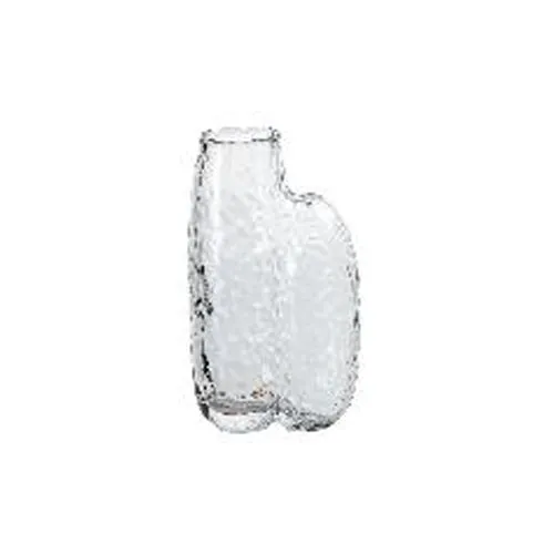 Grey Thick Crystal Tall Frosted Glass Vase Home Decoration Creative Design Cigarette Ash Texture