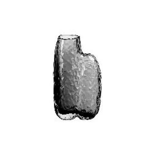 Grey Thick Crystal Tall Frosted Glass Vase Home Decoration Creative Design Cigarette Ash Texture