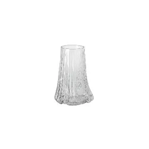 Home Decor High Quality Handmade Amber Cigarette Ash Color Glass Flower Vase