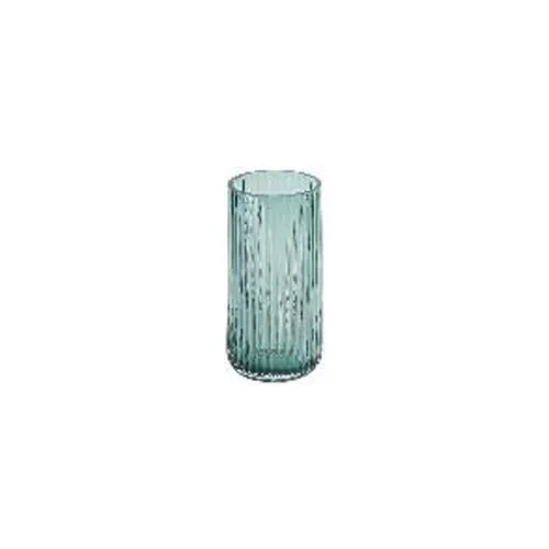 Handmade High Borosilicate Glass Vase Nordic Ribbed Cylinder Roman Vertical Stripes Design for Living Room Flower Arrangement