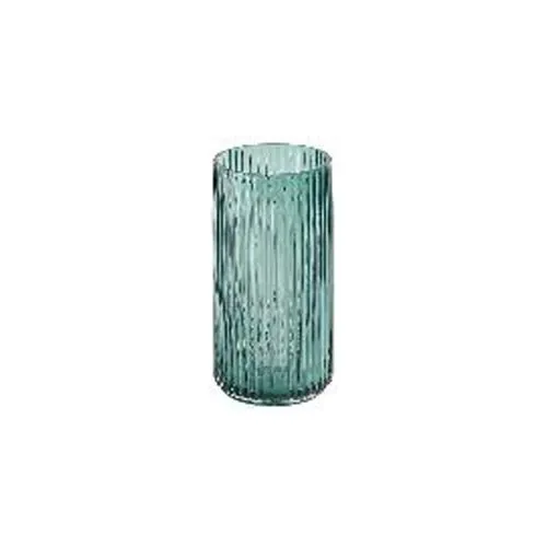 Handmade High Borosilicate Glass Vase Nordic Ribbed Cylinder Roman Vertical Stripes Design for Living Room Flower Arrangement