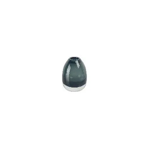 Belgian Luxury Transparent Weighted Glass Vase Hydroponic Craft Decor in Green Coffee & Smoky Gray for Home Display