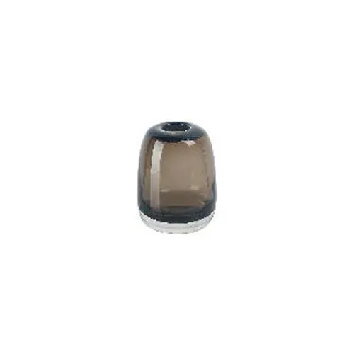 Belgian Luxury Transparent Weighted Glass Vase Hydroponic Craft Decor in Green Coffee & Smoky Gray for Home Display